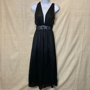 Vintage SPOTLIGHT Black Nylon Night Dress